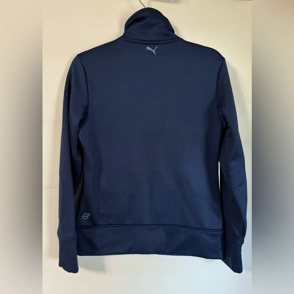 Puma  Y2K Fleece Lined Full Zip Warm Cell Jacket Navy M - Image 2