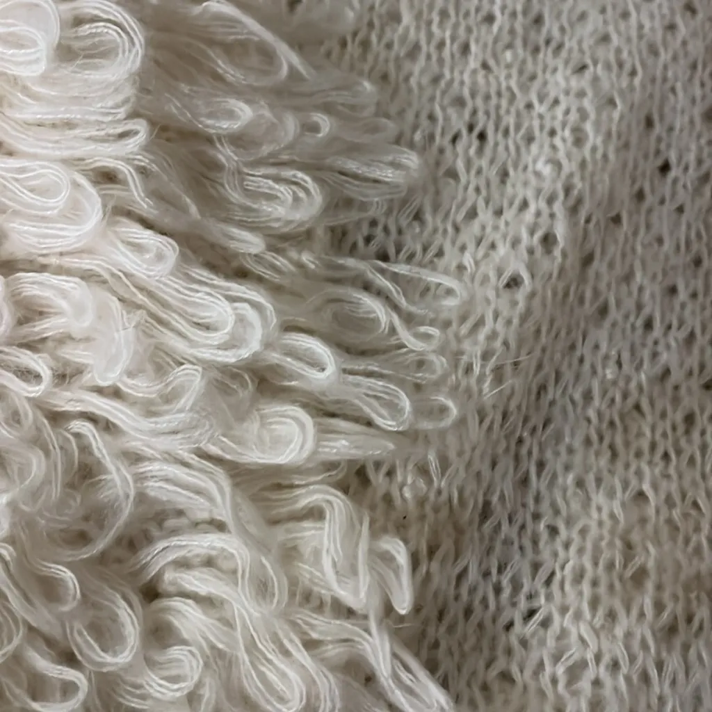 Denim 24/7 Size large Loop knitted sweater White - Image 9