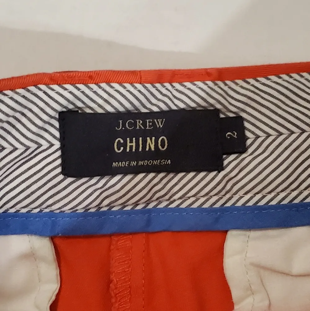 J.Crew Womens Red Chino Shorts Sz:2 - Image 3
