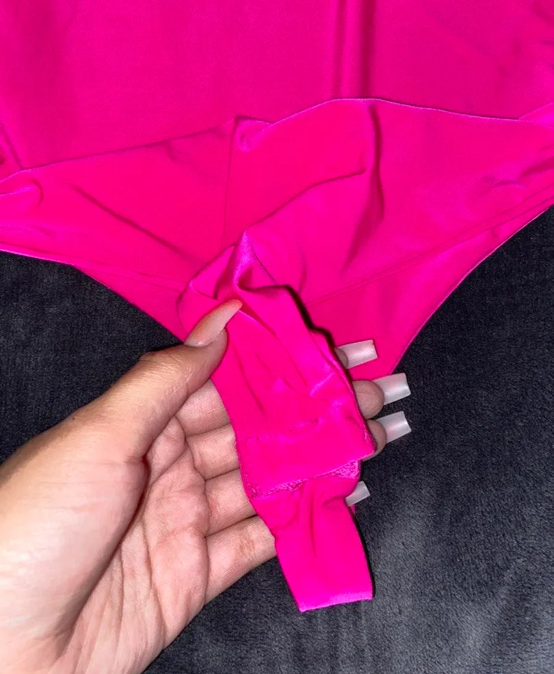 Hot Pink Bodysuit Size M - Image 3