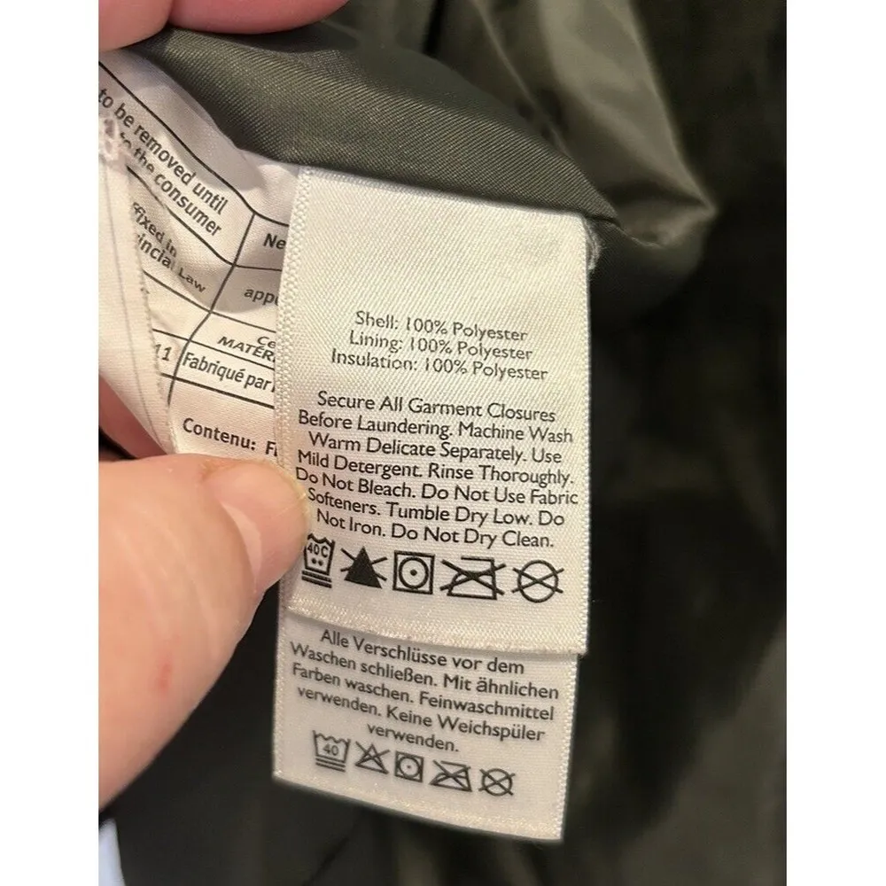 Eddie Bauer Women’s Olive Green “Capers”Quilted Lightweight Field Jacket  Medium - Image 11