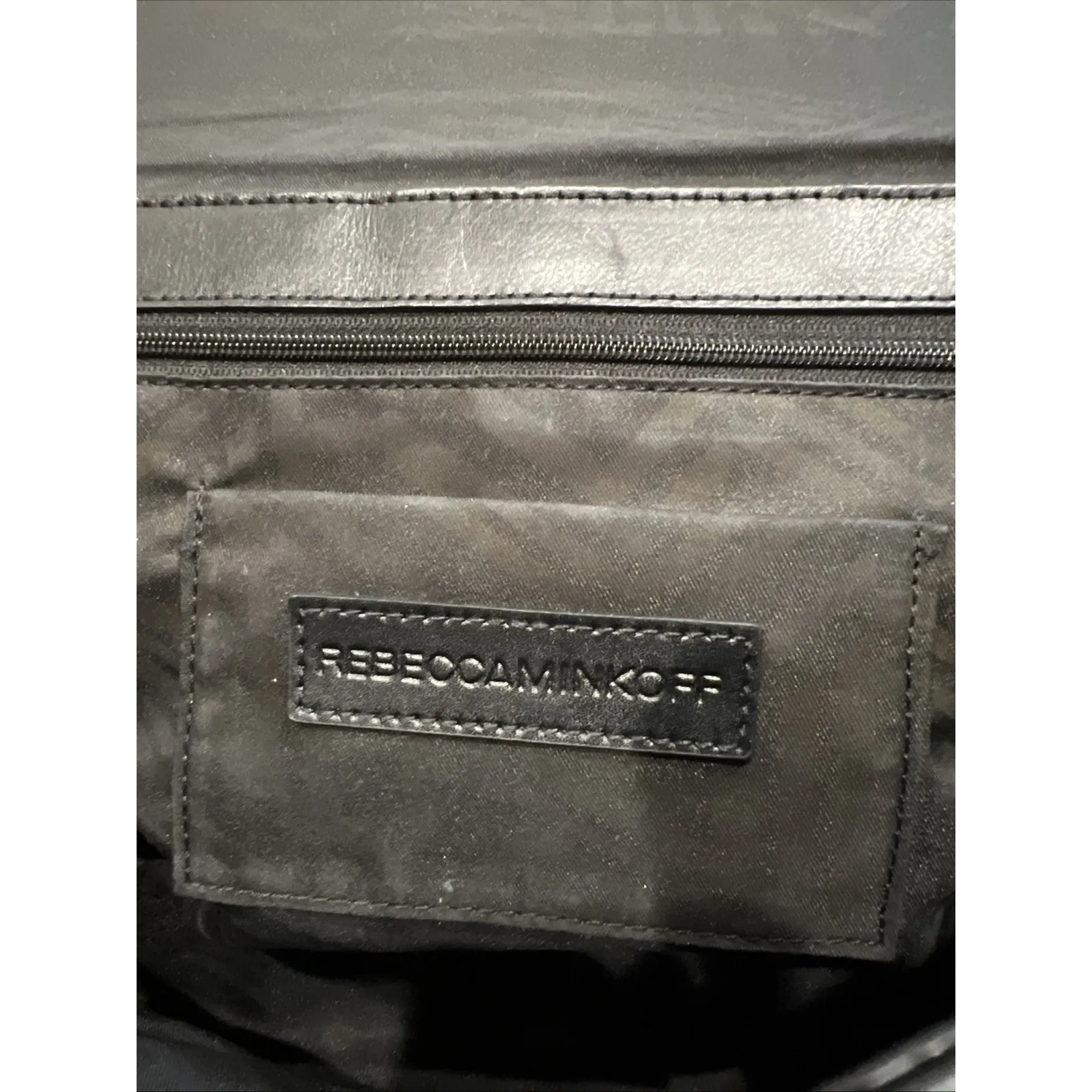 Rebecca Minkoff  Love Jumbo Chevron Quilted Handbag Black Shoulder Bag Timeless - Image 9