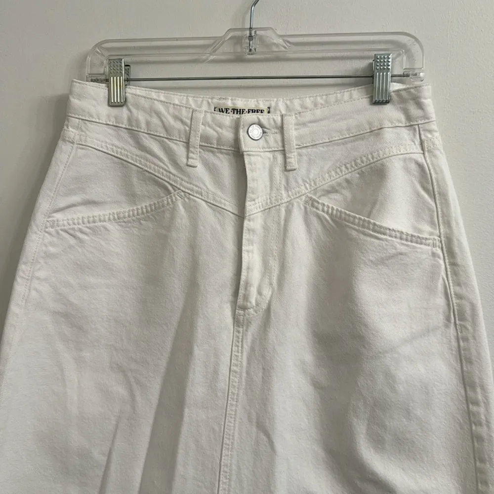 Free people We The Free Come As You Are Denim Maxi Skirt Sz 6 - Image 5