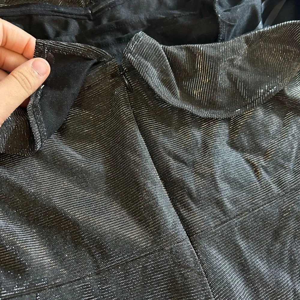 H:ours Simone Jumpsuit in Silver Revolve Sz XL New Years Party Club Going Out - Image 13