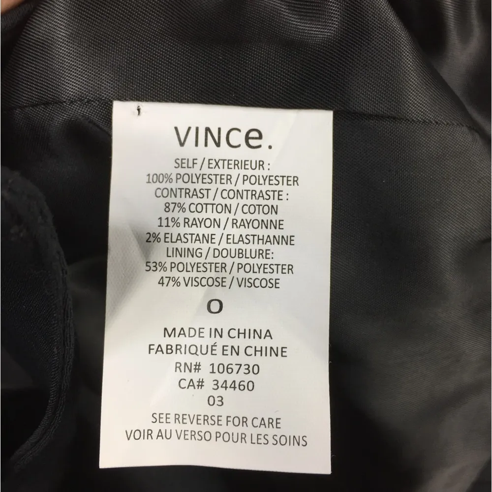 Vince Draped Blazer with Ribbed Knit Sleeves Size 0 - Image 7