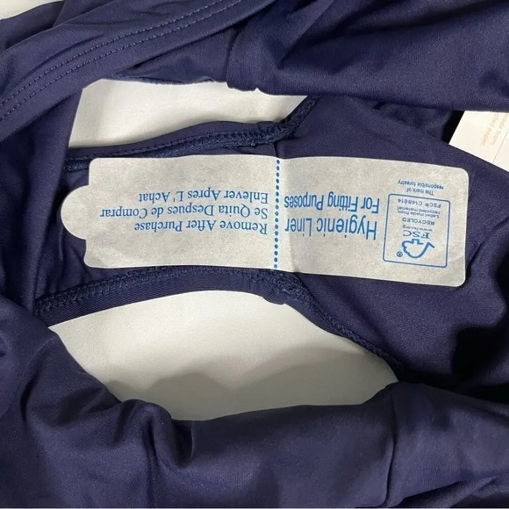 Andie Swim Navy Size S The High Waisted Bikini Bottom Stretch Classic Modest - Image 4