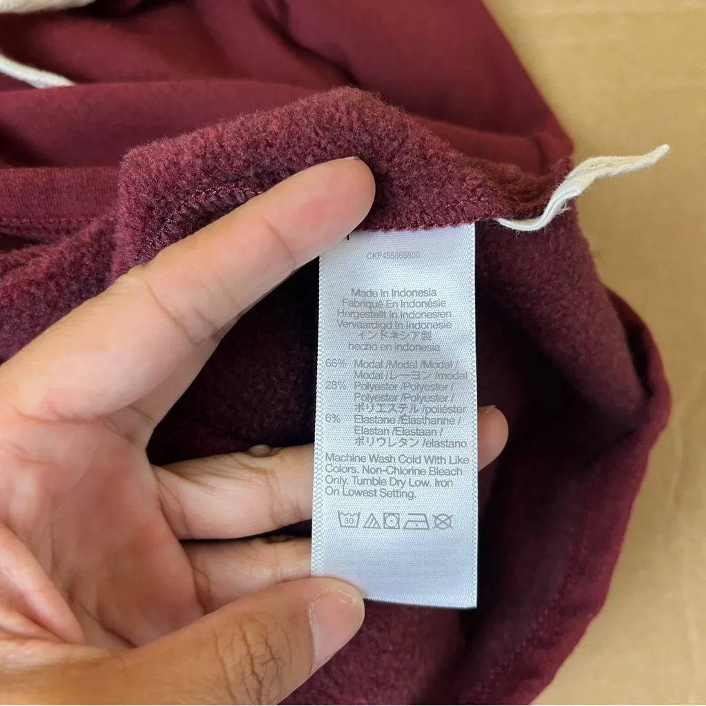 Madewell MWL Superbrushed Easygoing Hoodie Sweatshirt: Striped-Trim Edition - Image 9