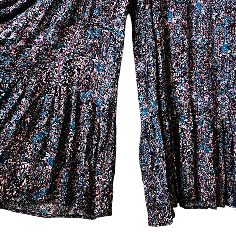 MAEVE Anthropologie Wide Leg Jumpsuit Boho Hippie Size 12 - Image 7