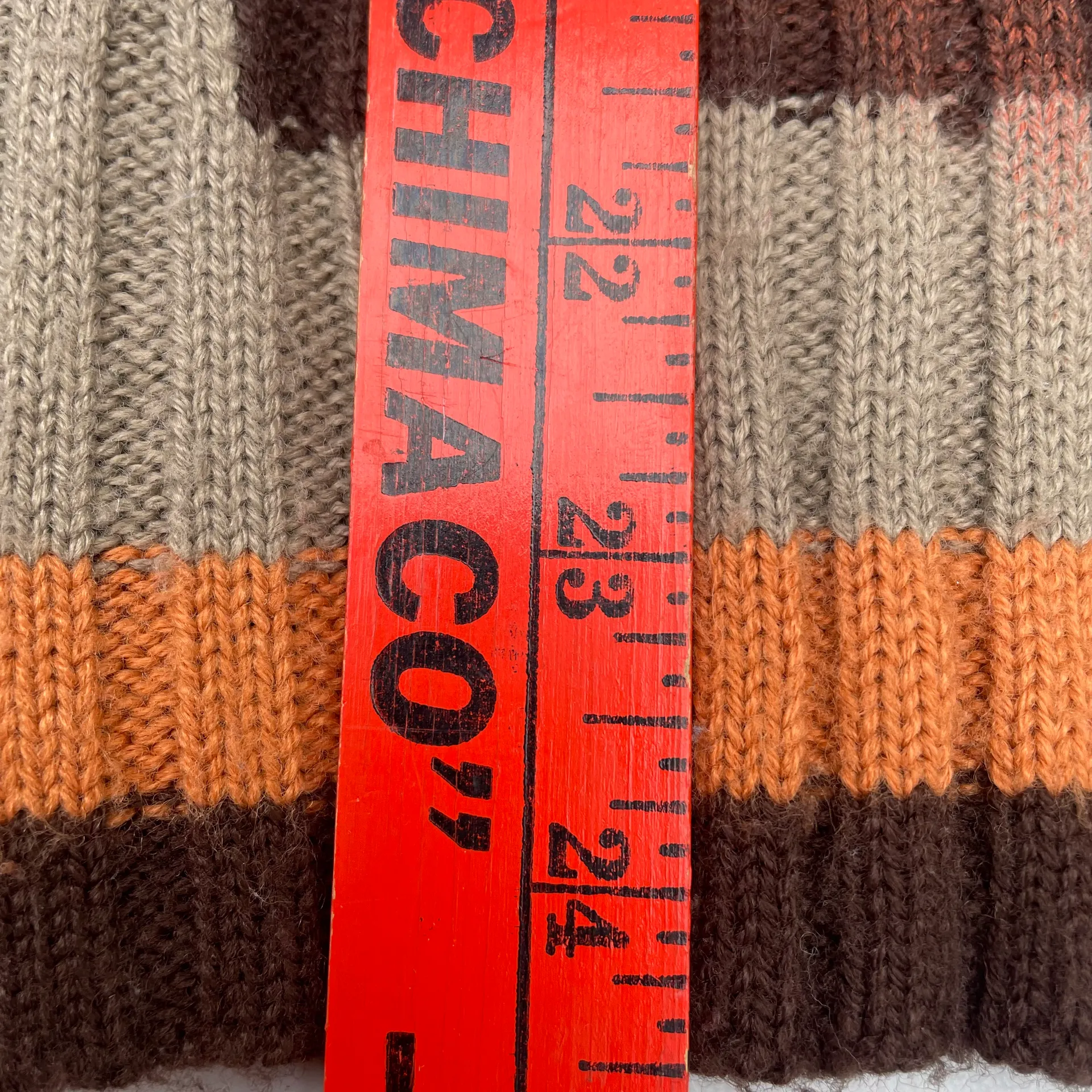 Vintage  Dragon Brown Ribbed Zip Up Sweater - Image 12