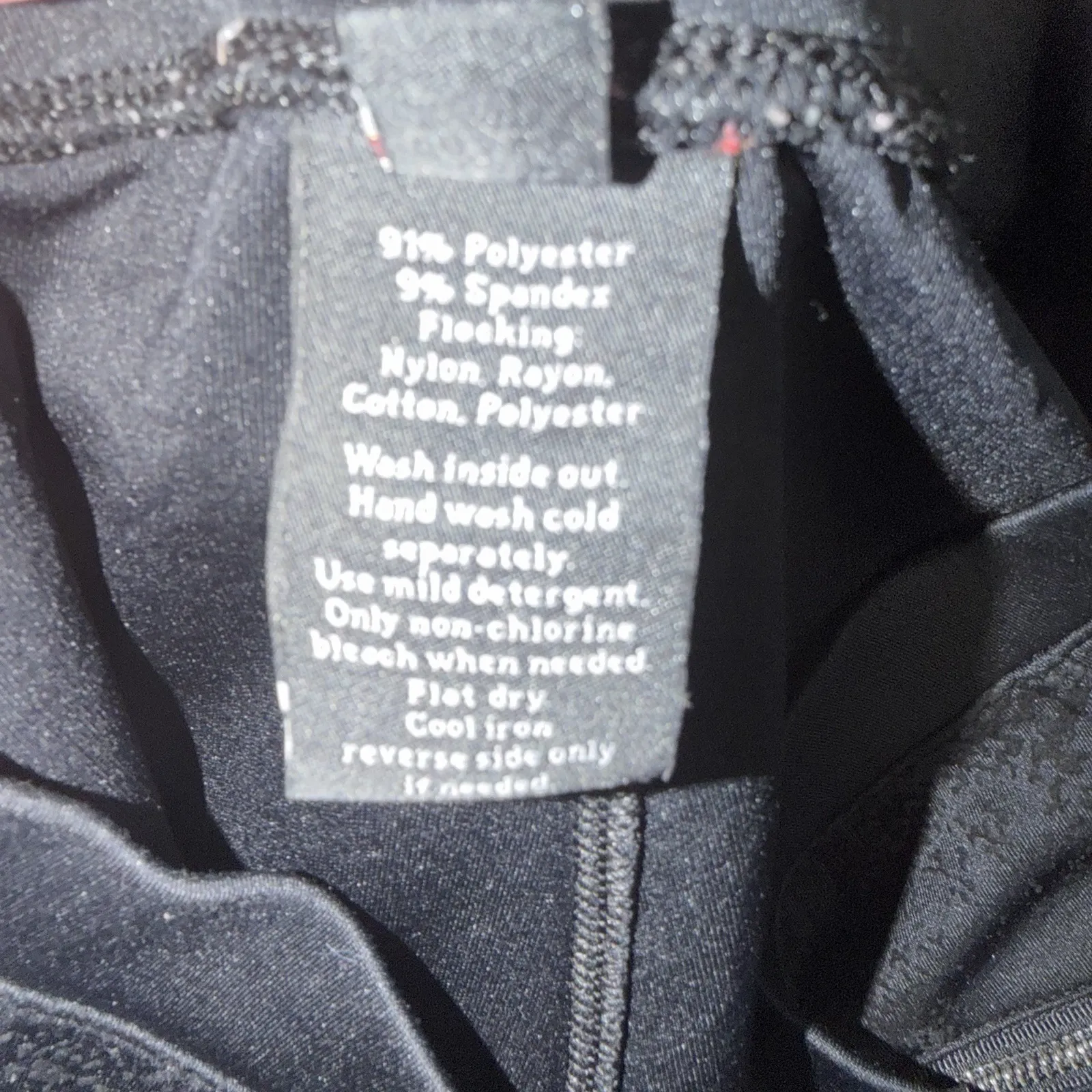 Rock & Republic Black Textured Zipper Pocket Skinny Pants Women's Size Medium - Image 8