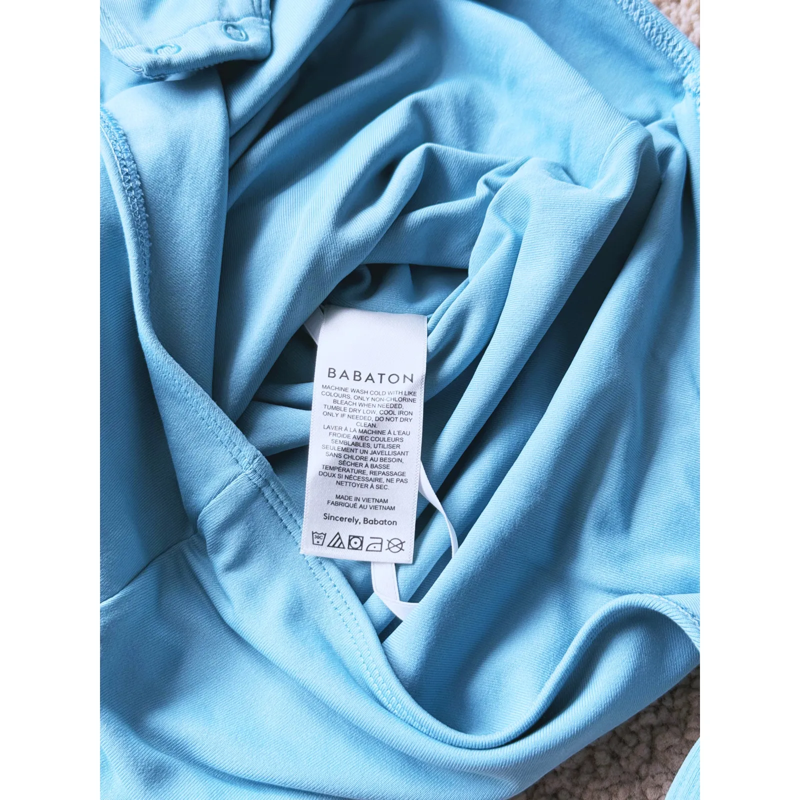 Aritzia Contour Squareneck Bodysuit Small Teal Green - Image 10