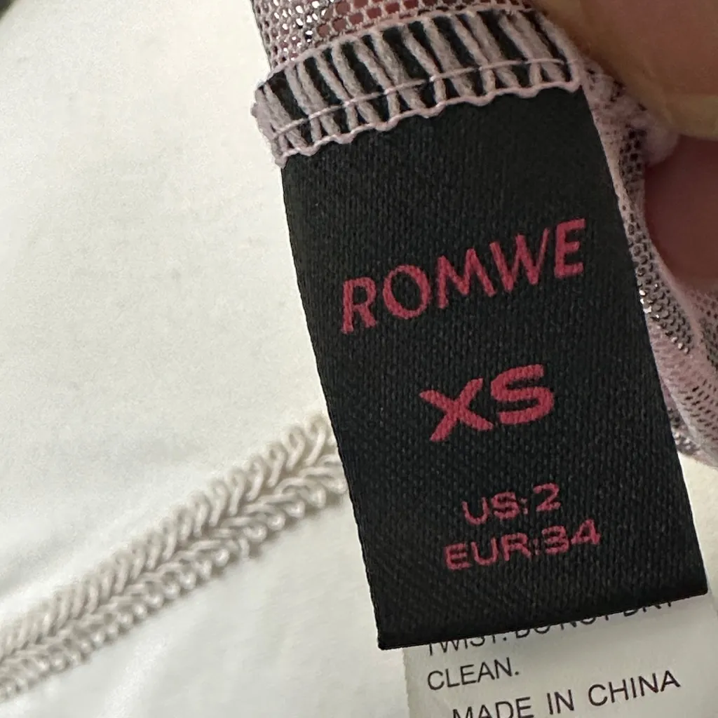 ROMWE Pink Animal Print Lace Camisole - Image 8