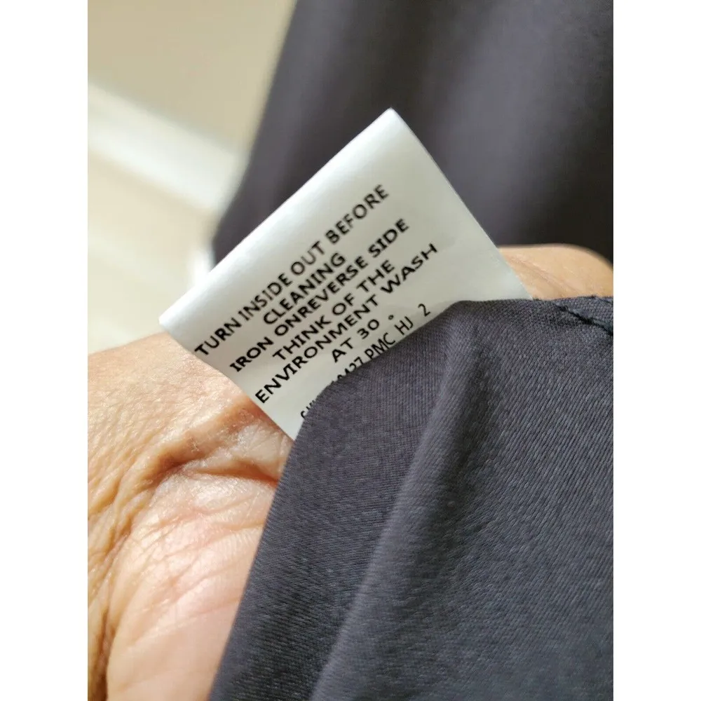 Zanzea Women's Solid Black Polyester Round Neck Long Sleeve Maxi Dress Size XL - Image 10