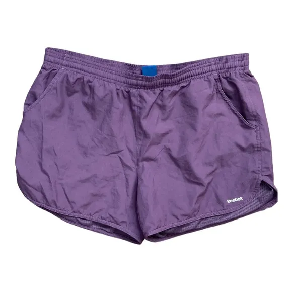 Reebok Women’s Purple Athletic Running Shorts Size Large - Image 2