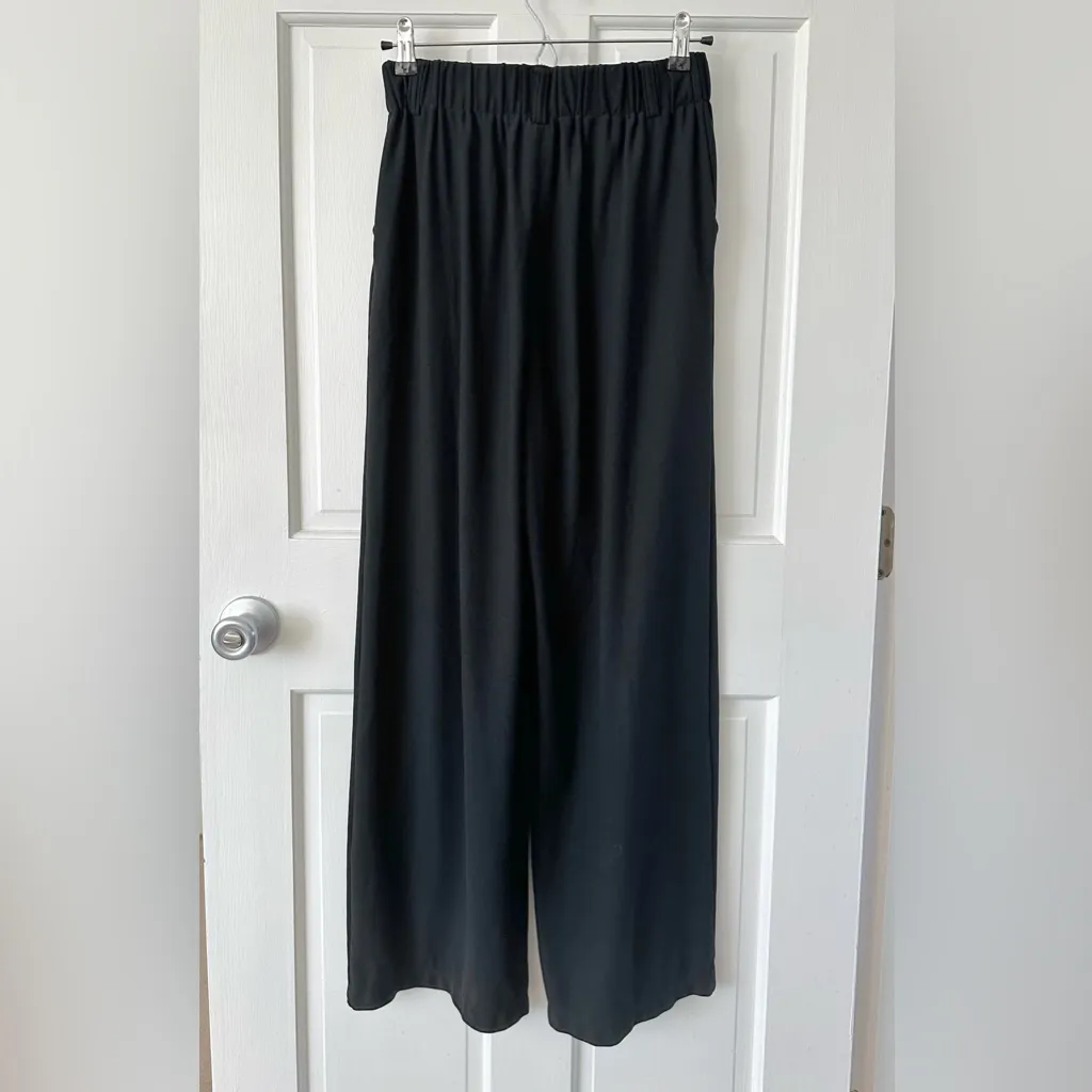 HALARA Breezeful High Waisted Wide Leg Quick Dry Work Pants Pockets Black Size S - Image 8