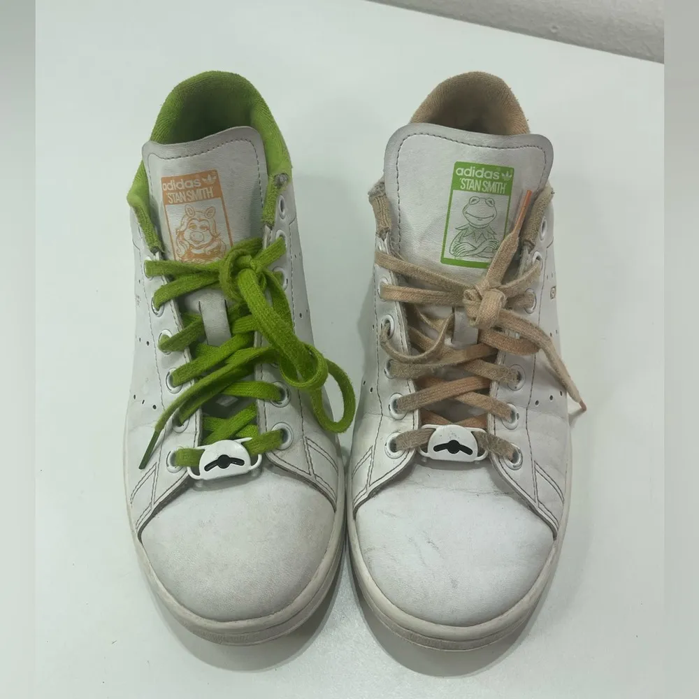 Adidas Stan Smith x Disney Miss Piggy & Kermit 2021 White Sneakers Women 6 - Image 2