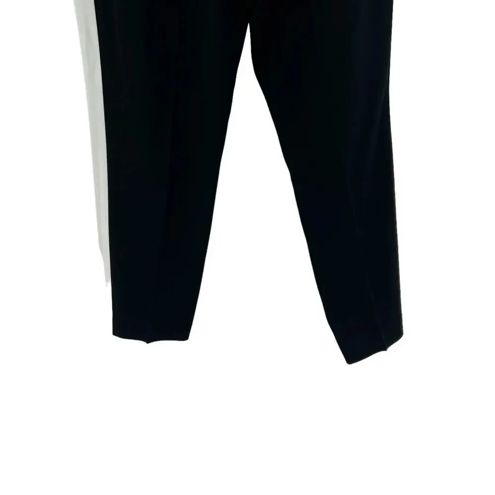 Aritzia Babaton Conan Pant Cropped Pull-On Terado Side Stripe Black White Size 6 - Image 9