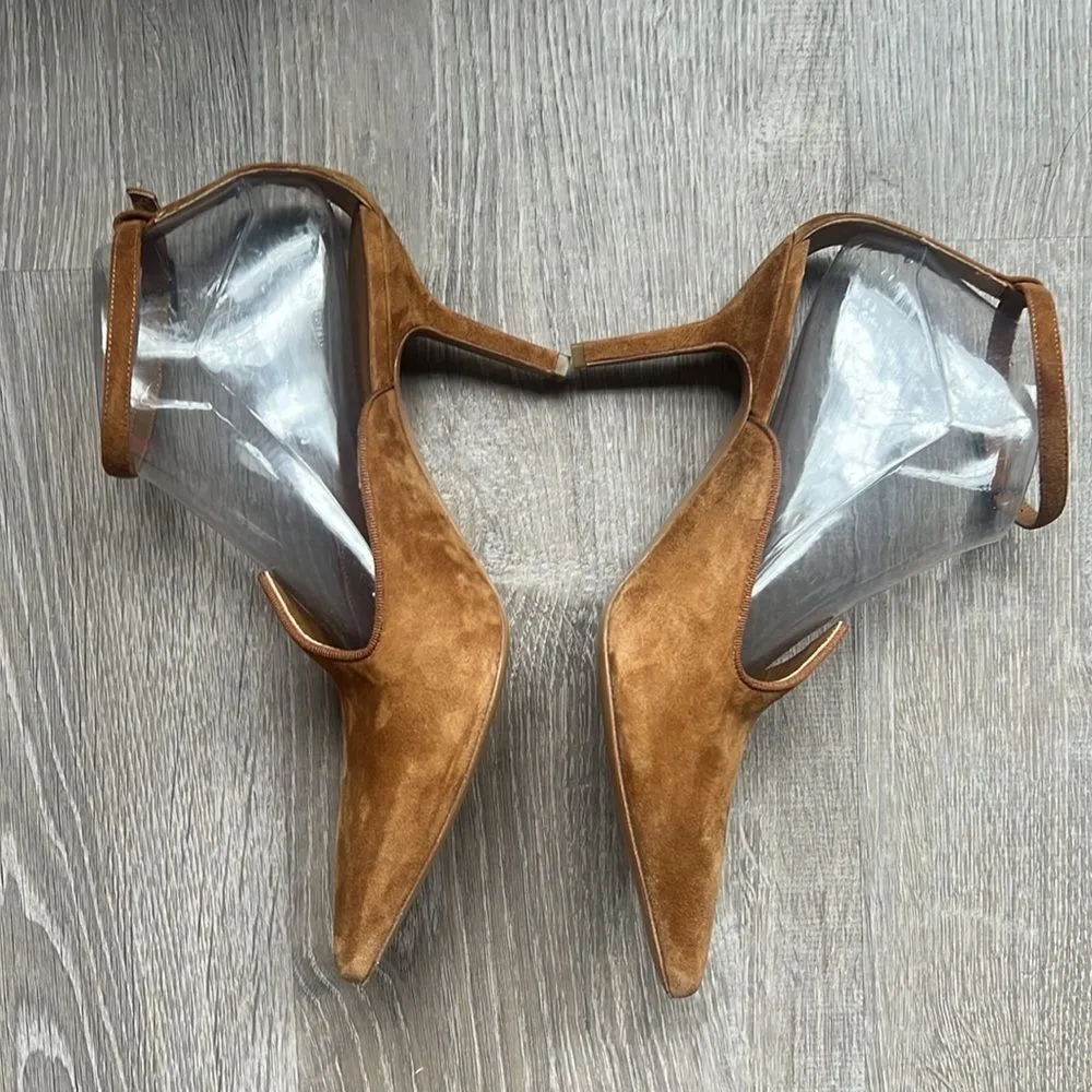 Le Monde Beryl Cognac Pumps Tan Size 9 - Image 6