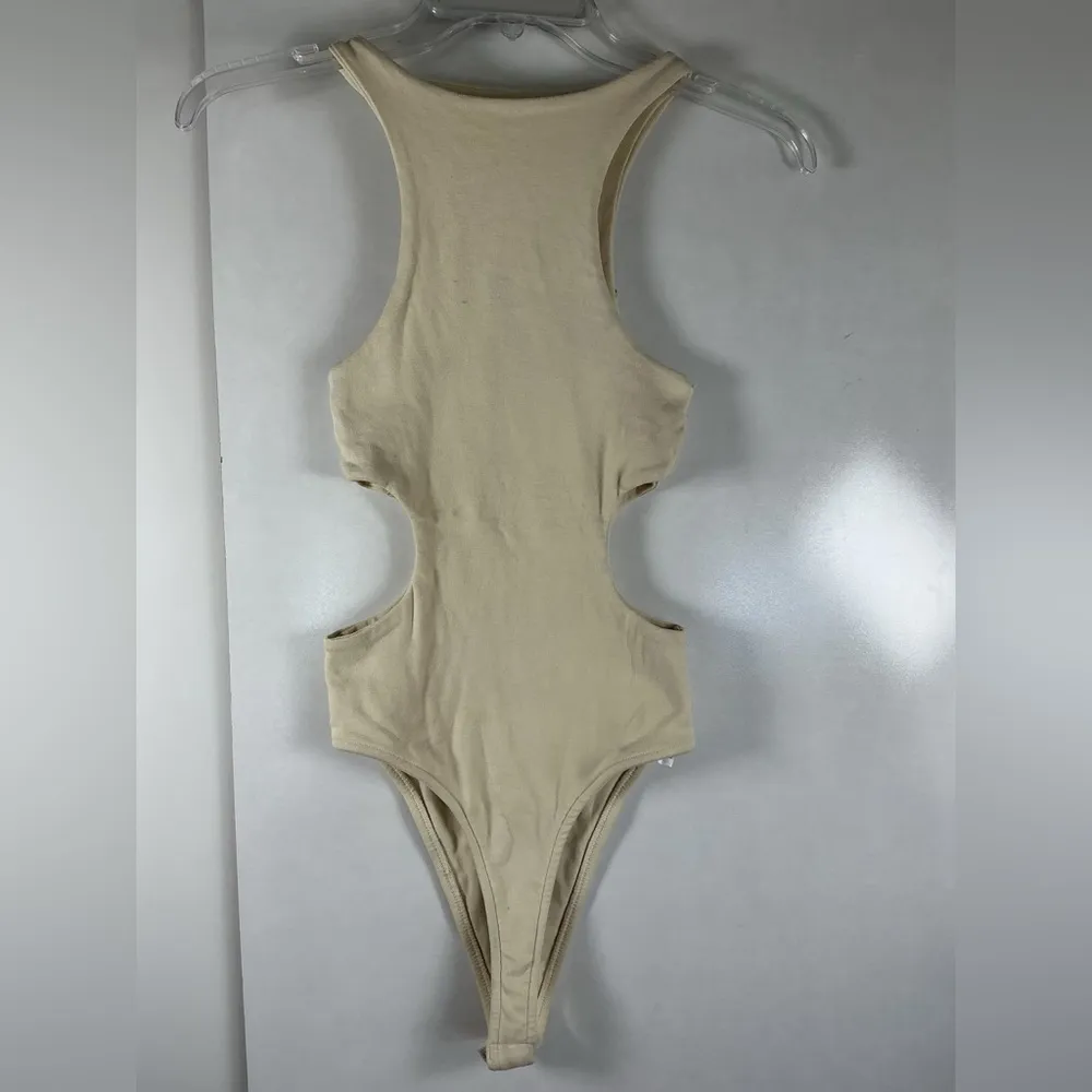 Zara Tan Cutout Bodysuit A0202 - Image 2