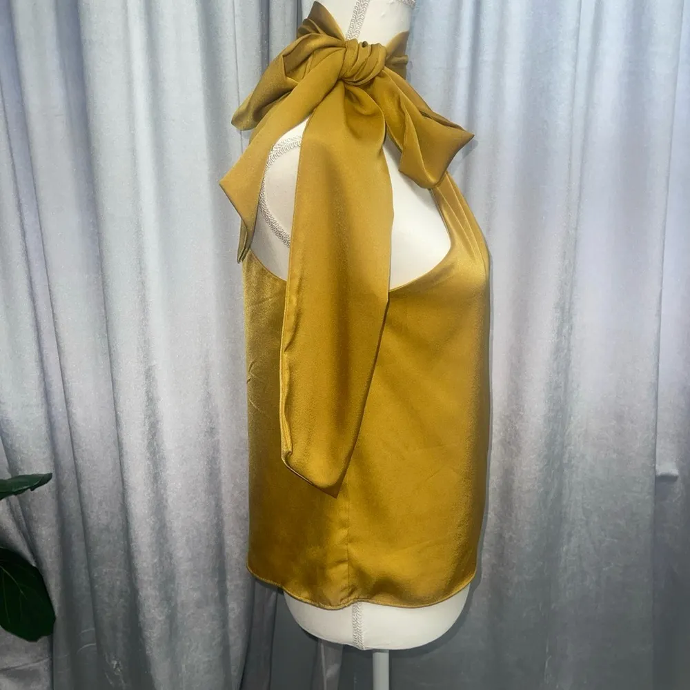 Sunday In Brooklyn Size XS Gold One Shoulder Blouse Top Evening Cocktail Party - Image 6