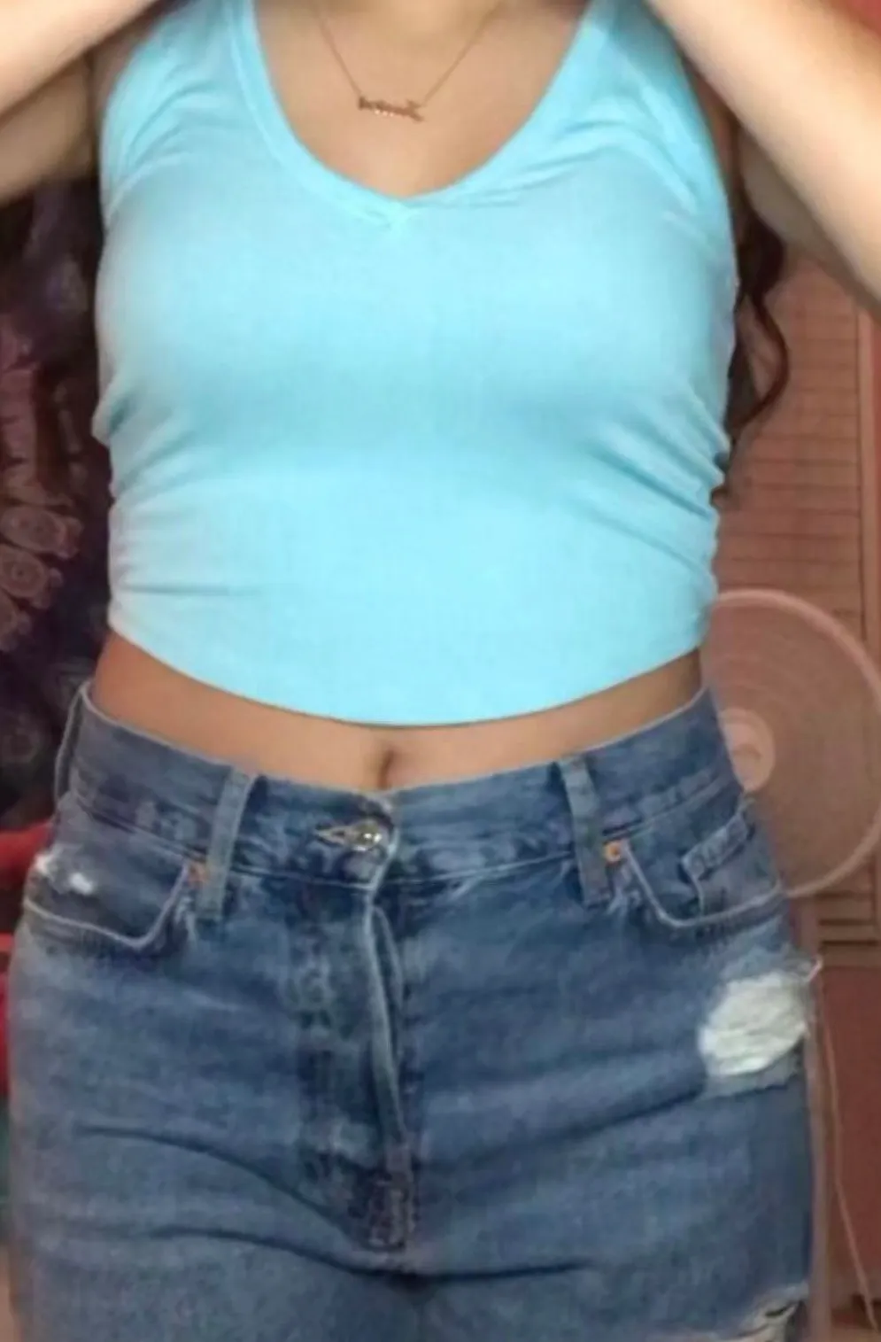 Silence + Noise Baby Blue Crop Top  - Image 2