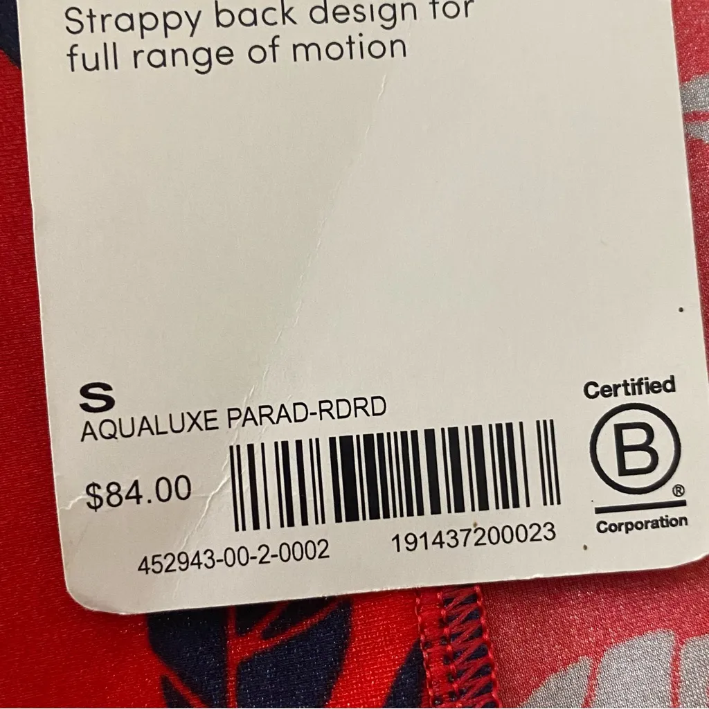 ATHLETA Aqualuxe Paradaiso Blousy Tankini Top radiant red Small NEW WITH TAGS - Image 15