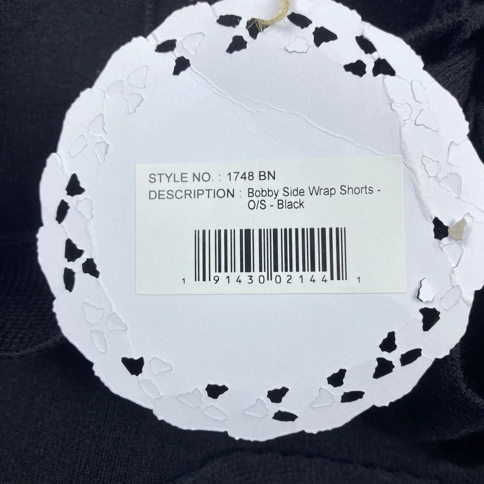 Muche & Muchette bobby‎ Side Wrap Studded Shorts One Size 4.5" Inseam S/Med Soft Black - Image 7