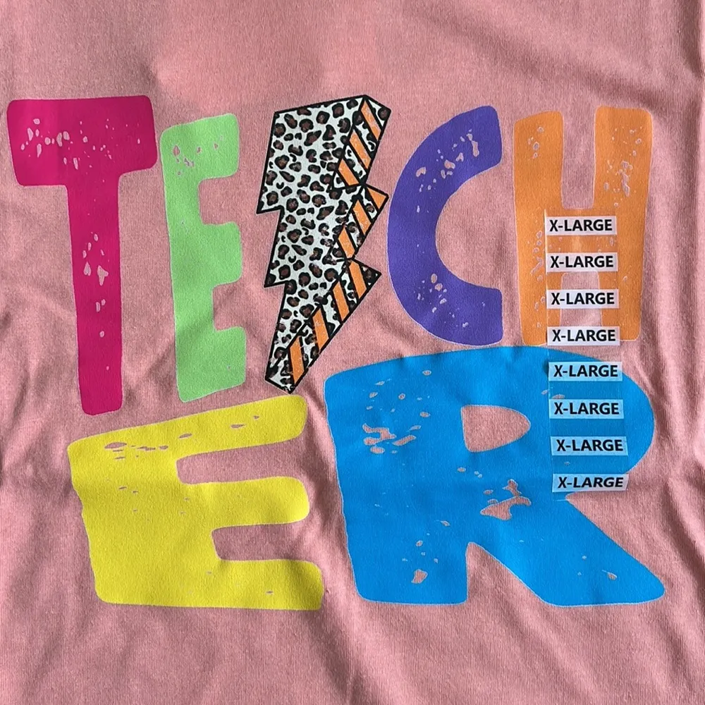 Teach Coral Graphic Tee - Image 2