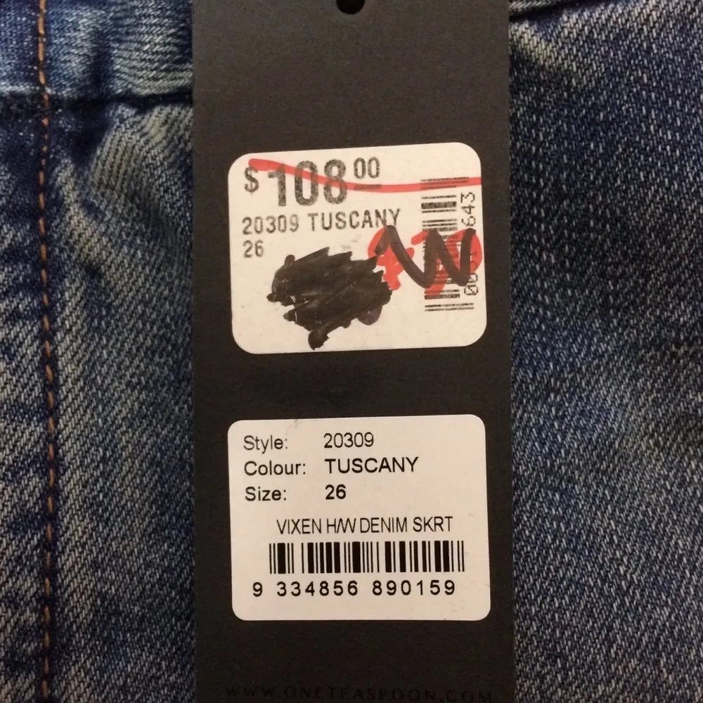 One Teaspoon  Vixen High Waist Denim Skirt - Image 8