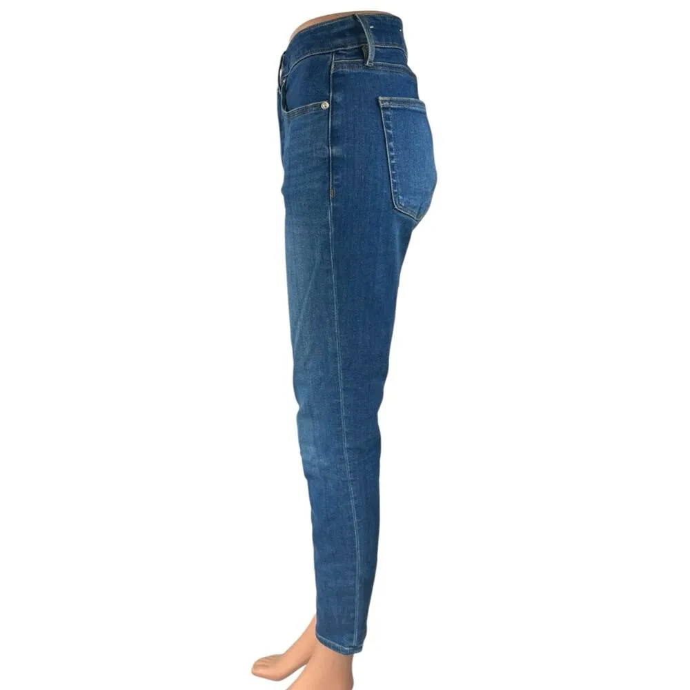 Ann Taylor LOFT Curvy Women's Blue High Waist Skinny Leg Denim Jeans Pants Sz 6 - Image 2