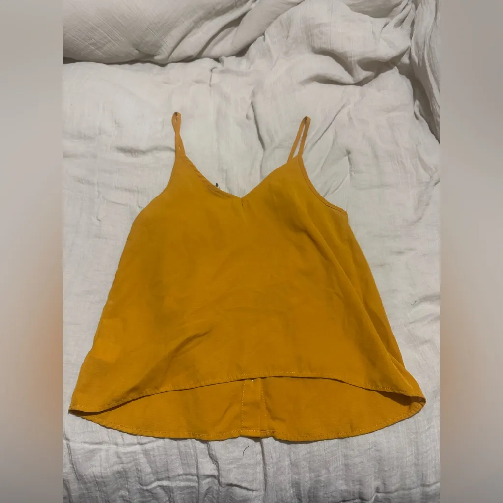 Paper Crane  mustard tank top - Image 4