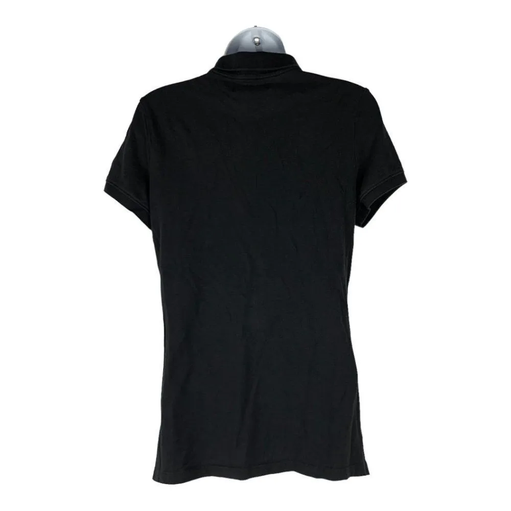 Aeropostale Women's Black Short Sleeved Polo Shirt SIze Large - Image 4