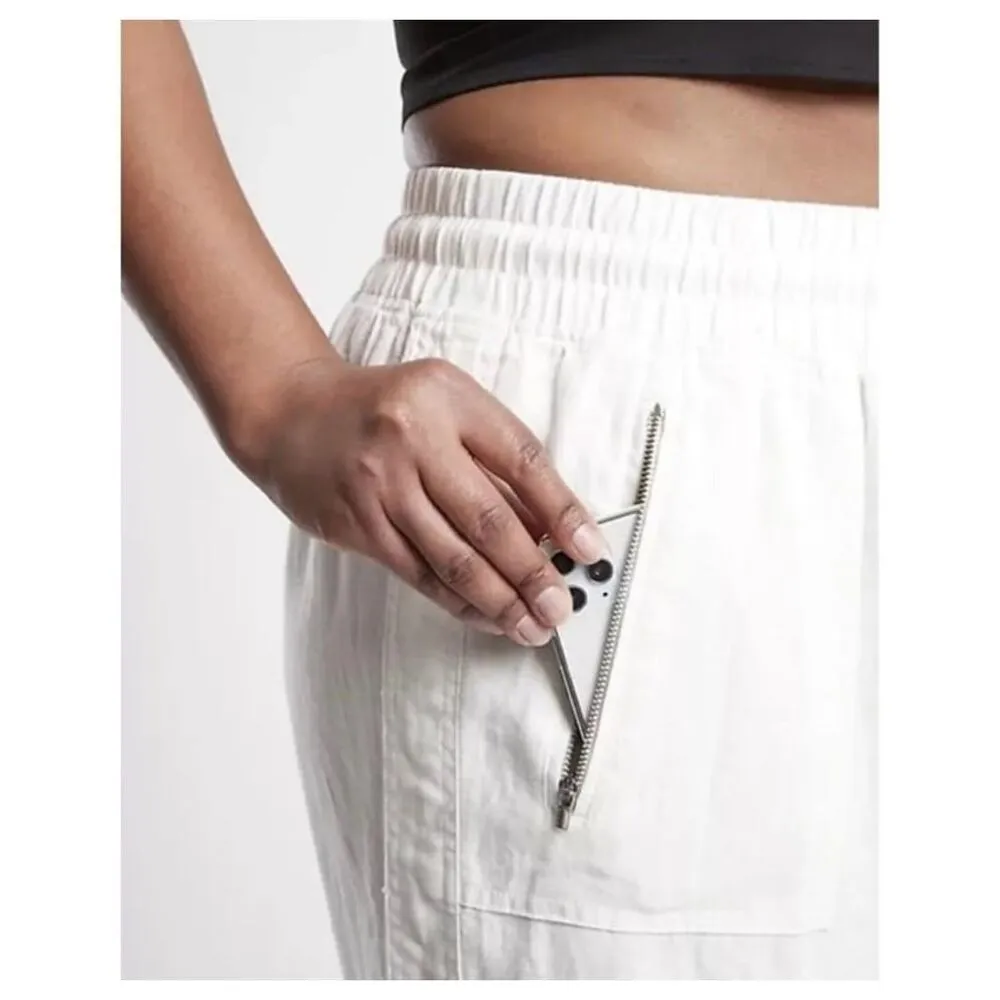 Athleta White Cabo Linen wide leg pant 8 - Image 12