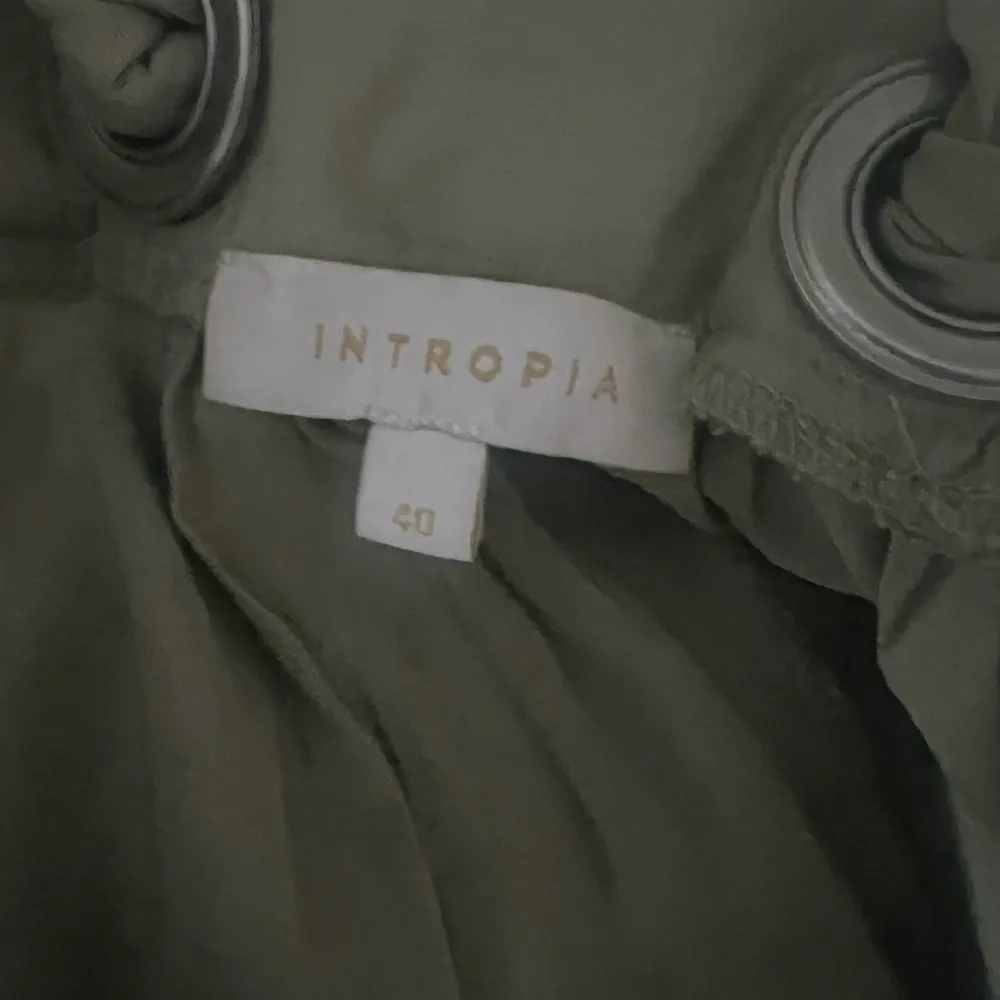 Intropia "Adira" Knotted Midi Apron Dress Sage Green EU40 Size 8 - Image 8