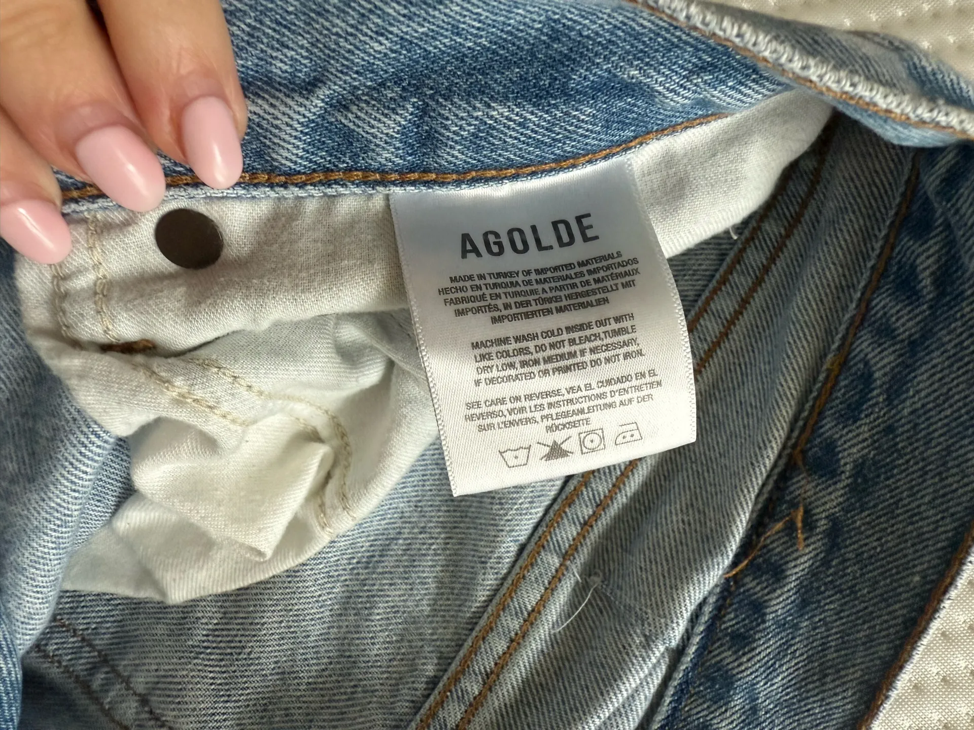 AGOLDE  low curve jeans - Image 4