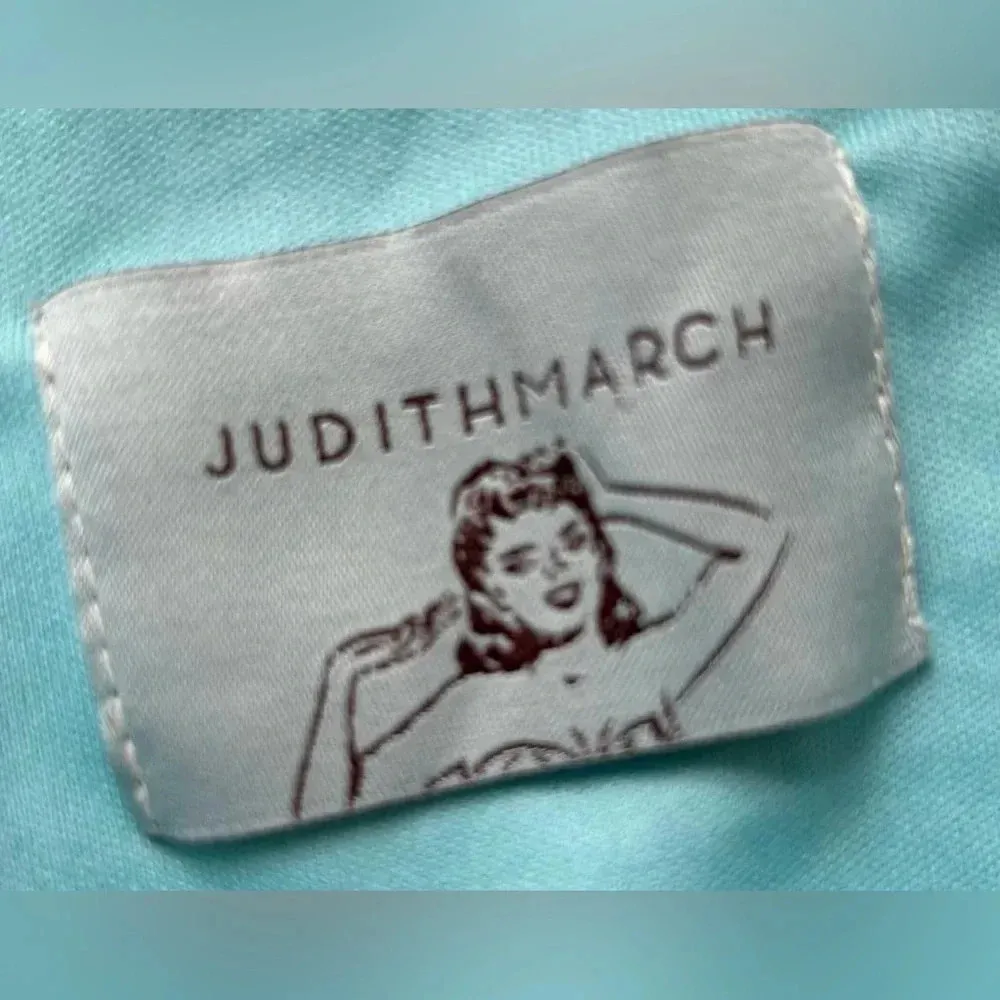 Judith March | Blue One Shoulder Asymmetrical Mini Dress Style #4370-2 | Large - Image 3