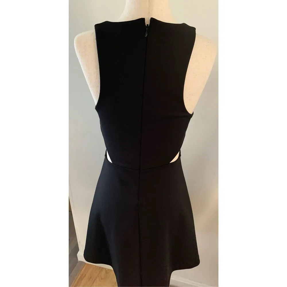 black dress size 2 with cut outs - Image 2