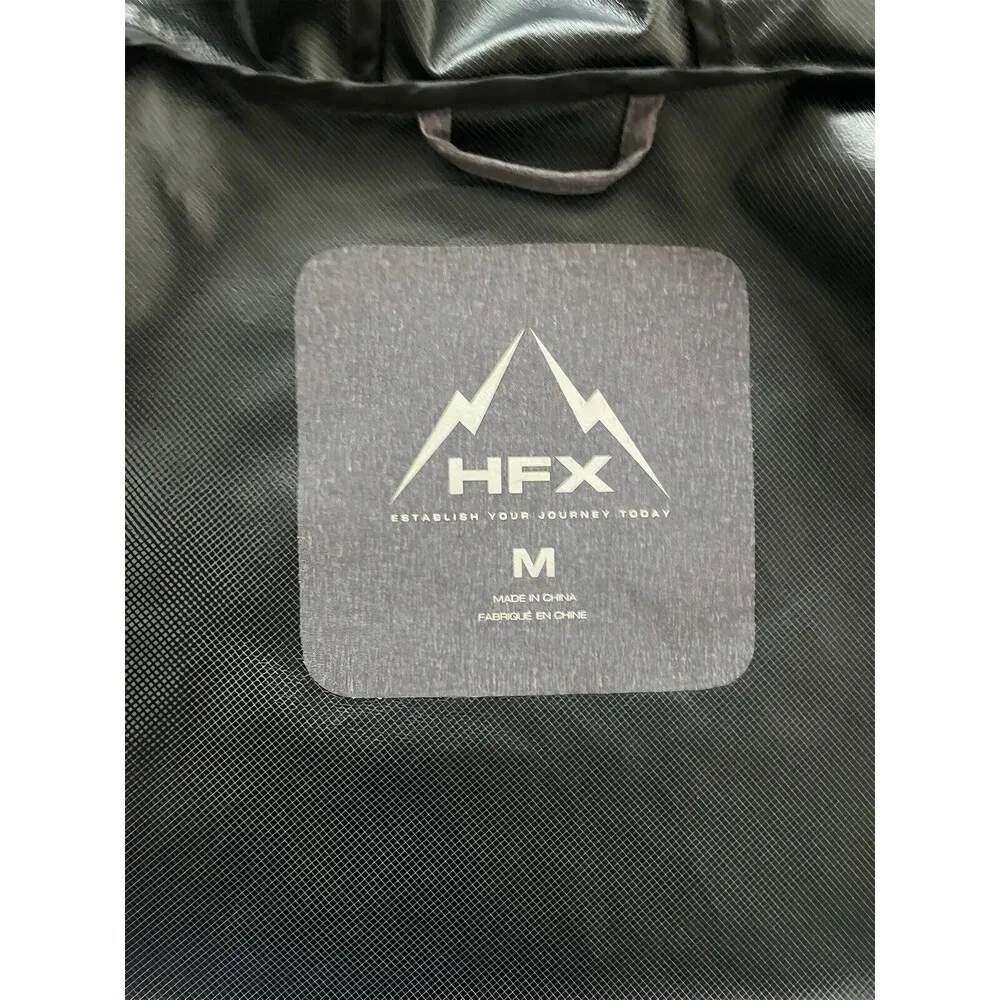 HFX Lightweight Softshell Running Outdoor Rain Jacket Dark Gray Size M Size M - Image 8