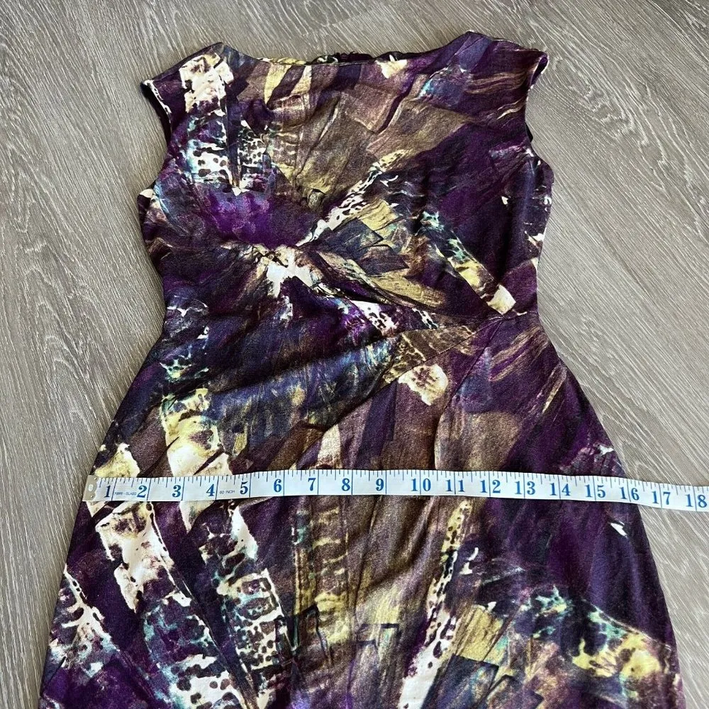 Suzi Chin For Maggy Boutique Dresss Size 2 Purple - Image 6