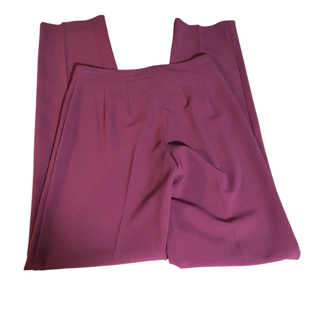 St. John  Rich Purple Trousers Sz 2 NWT - Image 8