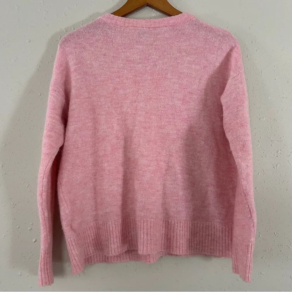 Divided H&M Pink Pastel Crew Neck Sweater Small Barbiecore Barbie Valentine’s - Image 4