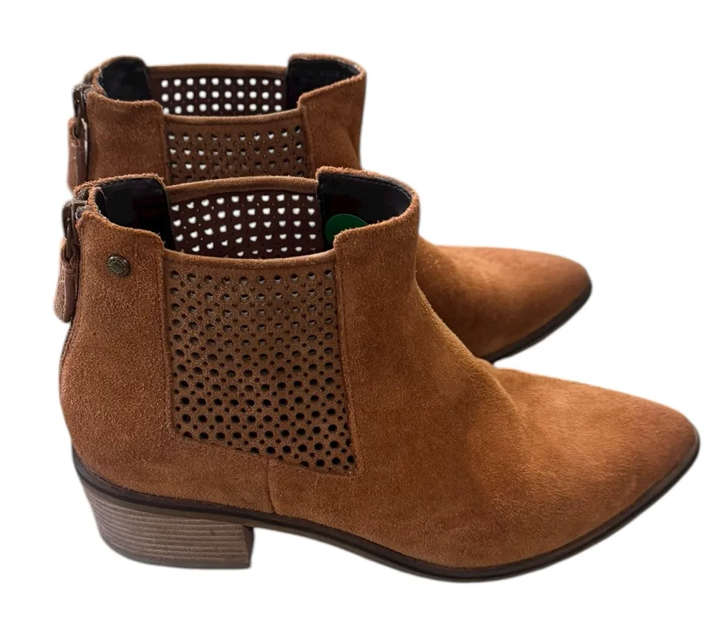 Cole Haan VAL Bootie 45mm British tan suede size 6.5 NEW Ankle boots - Image 1