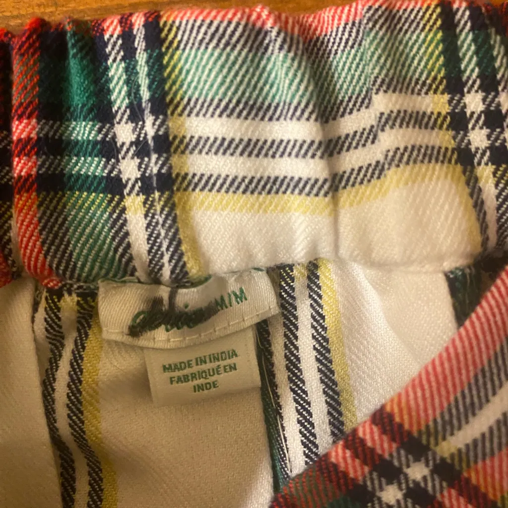 Women’s Aerie Plaid Red/Green Pleated Skirt Sz Medium Runs Small academia - Image 3