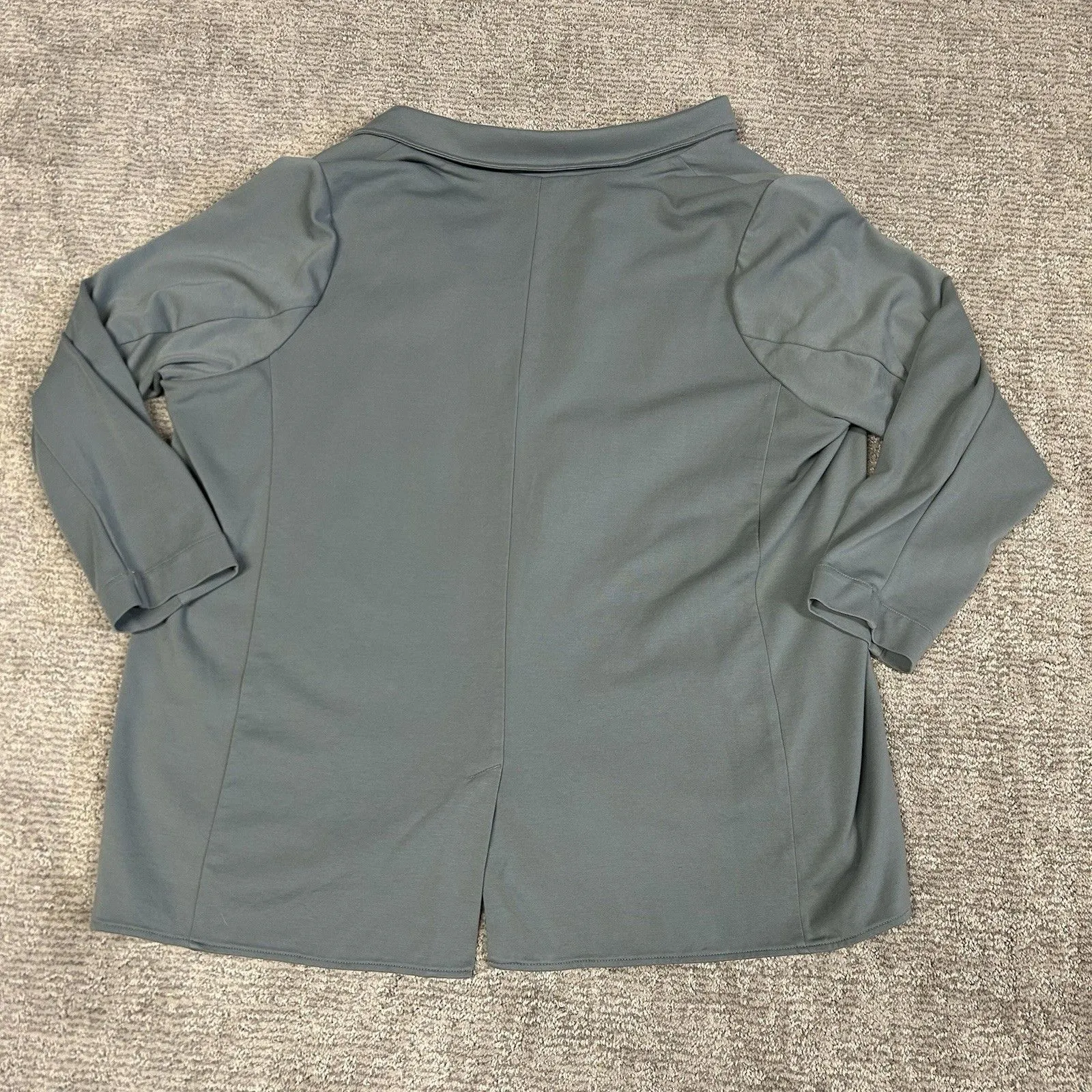 Athleta Eastbound Blazer Womens 20 Pointe Knit Open Tencel Lyocell Stretch Green - Image 8