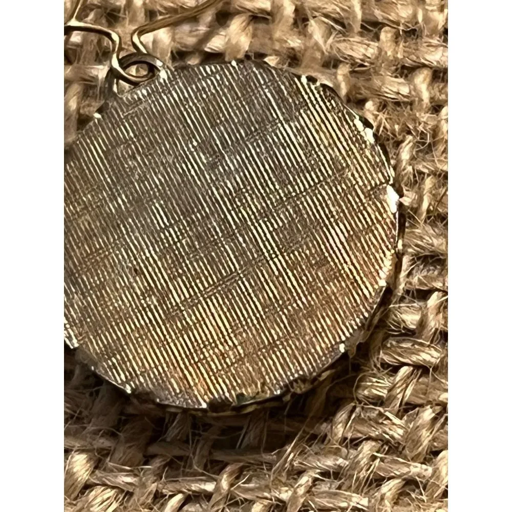 Black and Gold Deer Silhouette earrings dangle kidney hook - Image 3