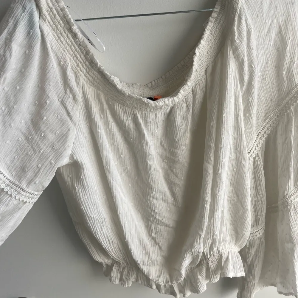 Lulus off the shoulder white  Women's Top - Image 3