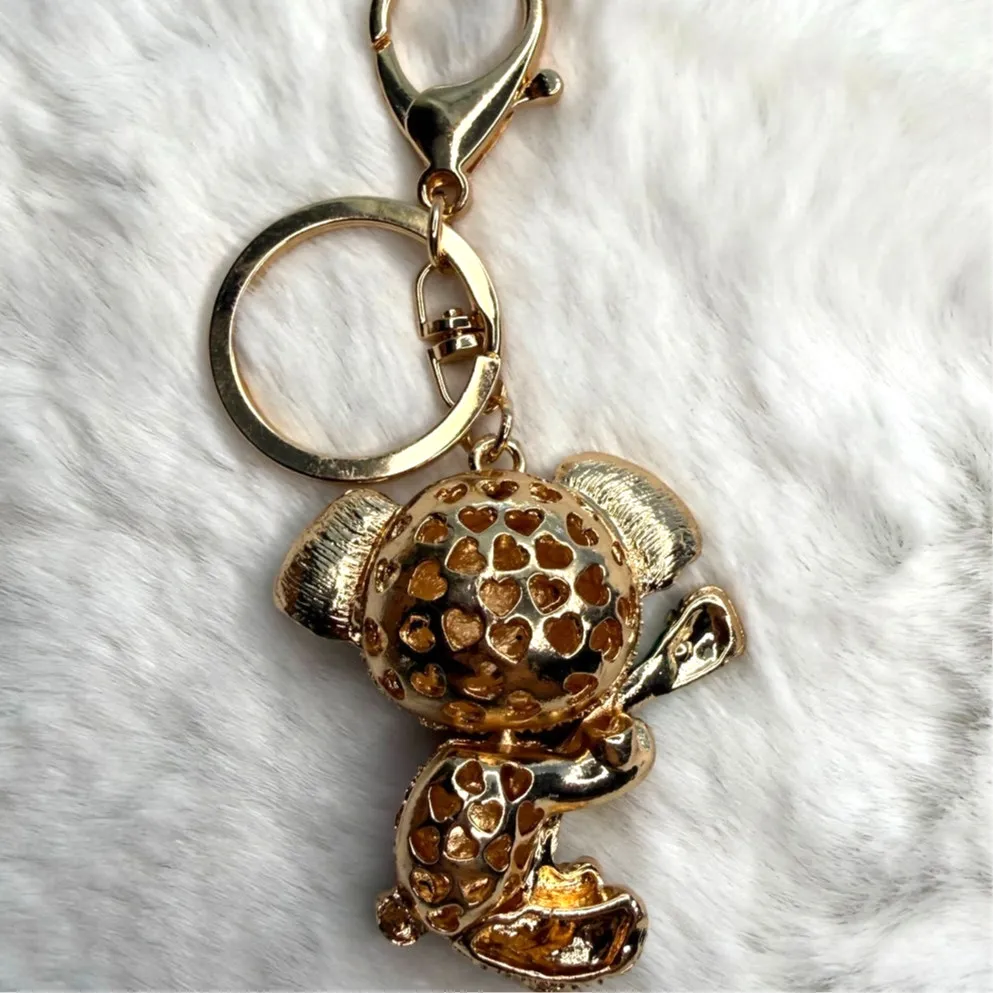 Koala Bear Bling Pink Rhinestone Keychain Fashion Charm Bag Charm - Image 2