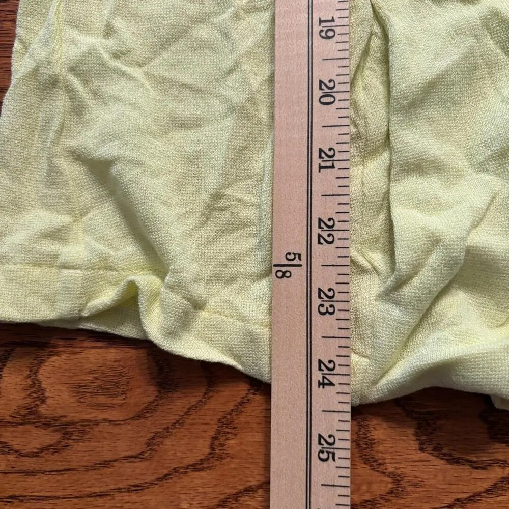 AMS Pure Flowy Open Cardigan Lemon Women's Size L Boho, Peasant NWT Yellow Size L - Image 14