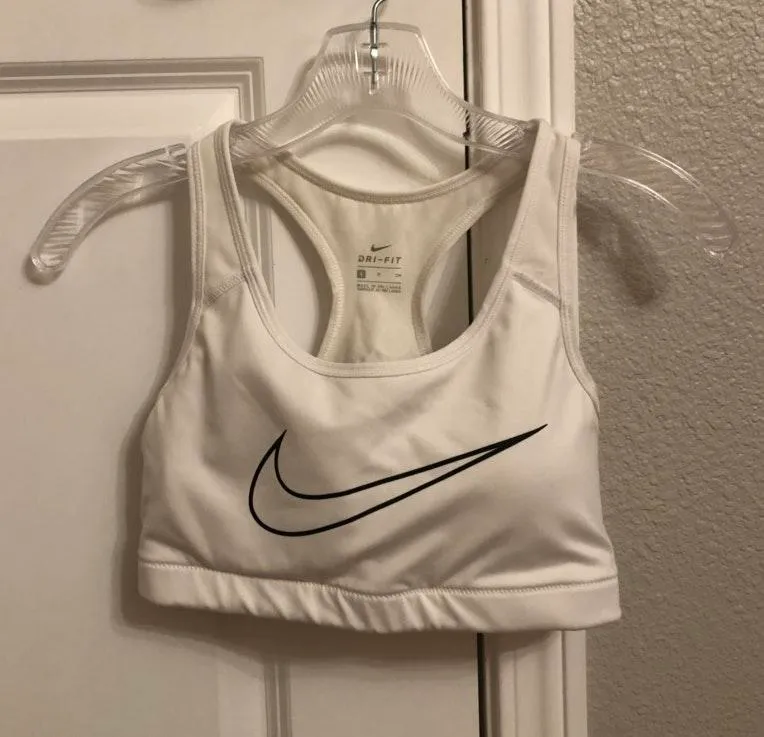 Nike White Sport Bra - Image 3