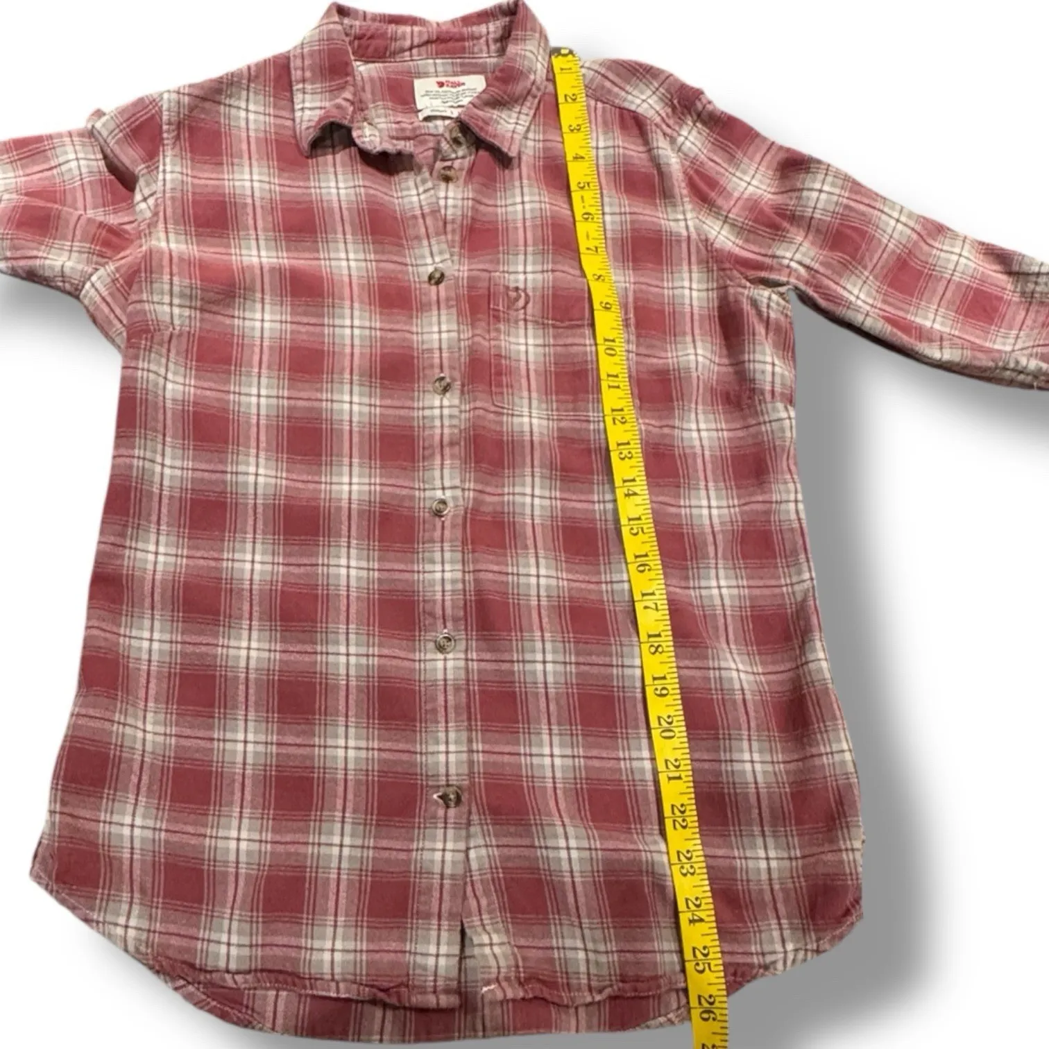 Fjallraven Women's Övik Flannel Shirt Mesa Purple‎ Fog Small Organic Cotton Fall Red - Image 6